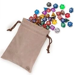 Yellow Mountain Imports Polyhedral Dice - Set Of 126 Multi-Colored Dice For Role Playing Games (RPG), DND, MTG, And Other Dice Games -Folkmanis Toys Shop 510cMwMhE9L