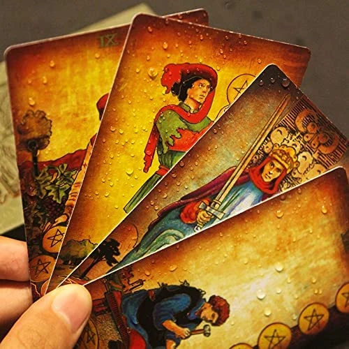 LHTHT Tarot Cards,Tarot Cards Deck For Beginners And Book Sets+Black Gold Tarot Cards Deck Storage Box,78Pcs Fate Forecasting Cards Game Set For Beginner And Expert Readers… 5 LHTHT Tarot Cards,Tarot Cards Deck For Beginners And Book Sets+Black Gold Tarot Cards Deck Storage Box,78Pcs Fate Forecasting Cards Game Set For Beginner And Expert Readers… - Image 3