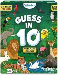 Skillmatics Card Game - Guess In 10 Junior Animal Kingdom, Quick Game Of Smart Questions, Gifts & Fun Learning For Ages 3 To 6 -Folkmanis Toys Shop 510gTp0bGpL. AC