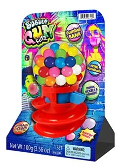 JA-RU Spiral Gumball Machine Toys (2 Gumball Machines) Classic Plastic Coin Bank Safe For Kids. Candy & Bubble Gum Dispenser Vending Machine Toy. Vintage Retro Toys. Party Favor. Plus Sticker 6715-2s -Folkmanis Toys Shop 510wMjMfjXS