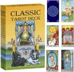 SUNSTELO Tarot Cards With Guide Book - Remastered Original Design Tarot Deck For Beginners And Professional - Fortune Telling Cards - Divination Tools -Folkmanis Toys Shop 511767kQ4JL. AC