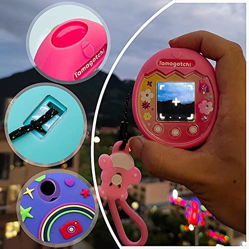 Carrying Case And Silicone Cover For Tamagotchi Pix Virtual Interactive Pet Game Machine, Protective Skin Sleeve Silicone Case For Tamagotchi Pix Get Game Accessories (Silicone Cover And Carry Case) 5 Carrying Case And Silicone Cover For Tamagotchi Pix Virtual Interactive Pet Game Machine, Protective Skin Sleeve Silicone Case For Tamagotchi Pix Get Game Accessories (Silicone Cover And Carry Case) - Image 3