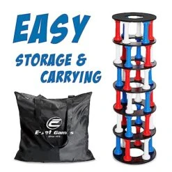 E-Jet Stacking Game Tumbling Giant Tower Game For Adults & Teen | Party & Table Game Night, Multi-Colored, Jumbo (EOL24940) -Folkmanis Toys Shop 511AZf1voVL 1