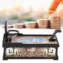 FIYO Basketball Coin Shooting Money Safe Piggy Bank, Toy Basketball Hoop Shooting Decorative Saving Bank Basketball Shooting Money Bank For Kids -Folkmanis Toys Shop 511EbRMubJL