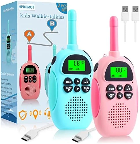 Walkie Talkies For Kids: 2 Pack Rechargeable Kids Walkie Talkies, Long Range 22 Channels 2 Way Radio Kids Toy Gift For 3-12 Year Old Boy Girl Toddlers 10 Walkie Talkies For Kids: 2 Pack Rechargeable Kids Walkie Talkies, Long Range 22 Channels 2 Way Radio Kids Toy Gift For 3-12 Year Old Boy Girl Toddlers - Image 8
