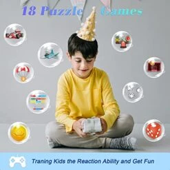 Kids Smart Watch Girls Boys, Gifts For 4-10 Years Old Dual Camera Touchscreen Smart Watch For Kids With 18 Games Music Video Player Alarm Clock Flashlight Educational Toys Toddles Birthday Gifts -Folkmanis Toys Shop 511LXPk8wNL