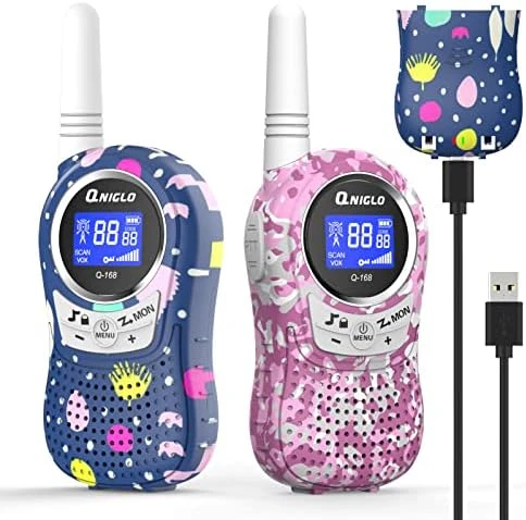 QNIGLO Camping Walkie Talkies For Kids Rechargeable, Camo Kids Walkie Talkies For Boys Girls Fit Outdoor Adventure Game Spy Gear Hiking, Army Police Toys For 3 4 5 6-12 Year Old 14 QNIGLO Camping Walkie Talkies For Kids Rechargeable, Camo Kids Walkie Talkies For Boys Girls Fit Outdoor Adventure Game Spy Gear Hiking, Army Police Toys For 3 4 5 6-12 Year Old - Image 12