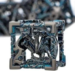 ARUOHHA DND Metal Dice Set 7PCS Hollow D&D Dice With Box, Dungeons And Dragons RPG Polyhedral Dice D+D Role Playing Games D And D Dice Set D20 D12 D10 D8 D6 D4 -Folkmanis Toys Shop 511NlU08MJL. AC