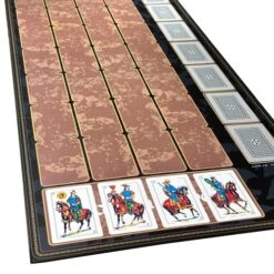 Angler Games TRIPL3 Crown - Push Your Luck Table Top Horse Racing Game With Spanish Cards