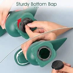 Weallbuy Dinosaur Piggy Bank Large Plastic Piggy Bank Indestructible Money Box Suitable For Decorative Money Jar For Kids Personalised Cartoon Saving Toy (Dark Green Large) -Folkmanis Toys Shop 511R0OhMfqS