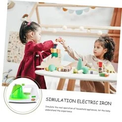 Artibetter 3 Pcs Simulation Electric Iron Mini Toys Puzzle Toys Mini Toys For Kids Small Electric Iron Kids Playing House Toy Playing House Supply Green Abs Game House Cosplay Child -Folkmanis Toys Shop 511WPq0otaL