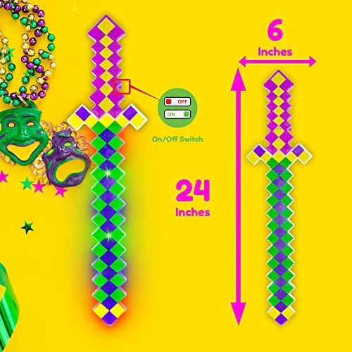 Light-up Pixel Sword 8-bit Toy For Kids | 24" Inches 4 Light-up Pixel Sword 8-bit Toy For Kids | 24" Inches - Image 2