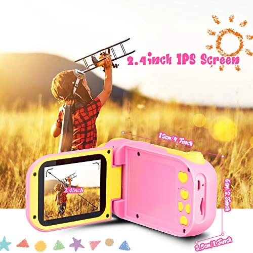 Engpure Kids Camera, Kids Video Camcorder Camera Toys For 3-10 Years HD Children Videos Recorder For Boys Girls Toys, With 32GB Micro SD Card (Pink) 3 Engpure Kids Camera, Kids Video Camcorder Camera Toys For 3-10 Years HD Children Videos Recorder For Boys Girls Toys, With 32GB Micro SD Card (Pink)