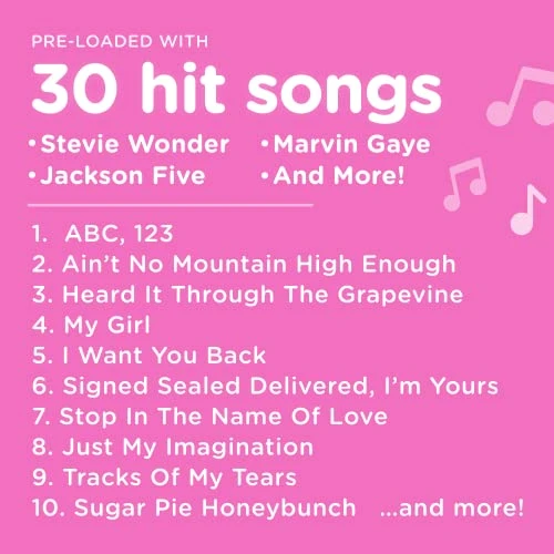 Motown Magic, Bluetooth Karaoke Microphone | Includes 30 Famous Songs |Kids Karaoke Microphone | Birthday Gift For Boys And Girls Ages 3 4 5 6 7 8+ 5 Motown Magic, Bluetooth Karaoke Microphone | Includes 30 Famous Songs |Kids Karaoke Microphone | Birthday Gift For Boys And Girls Ages 3 4 5 6 7 8+ - Image 3