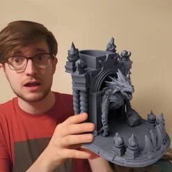 JOYLORD 9 Inch Huge Dice Tower - Dragon Castle DND Dice Tower With DIY-Friendly Features For Dice Tower Dungeons And Dragons - Ideal Gift For Dice Rollers -Folkmanis Toys Shop 511kzdaYMZL