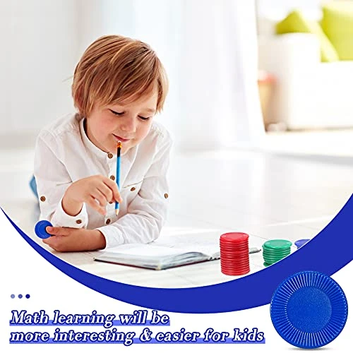 Skylety 400 Pieces Plastic Poker Chips Game Chips 4 Colors Counter Card For Kids Game Playing Learning Math Counting Bingo Game Blank Chips Card For Kids Reward 6 Skylety 400 Pieces Plastic Poker Chips Game Chips 4 Colors Counter Card For Kids Game Playing Learning Math Counting Bingo Game Blank Chips Card For Kids Reward - Image 4