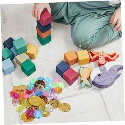 SAFIGLE 600 Pcs Coin Props Stuffed Toys Pirate Accessories Toy For Toddler Pirate Party Favors Pirate Favor Toy Pirate Toys Plastic Golden Coins Gemstones Game Coins Gem -Folkmanis Toys Shop 511rScDMtSL