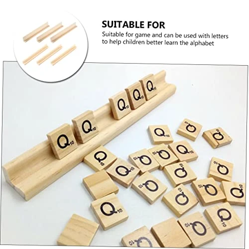 FOYTOKI Wooden Tray 12 Pcs Domino Stand Tabletop Accessories Desktop Stand Domino Trays Domino Holder DIY Domino Trays Displaying Holder Log Wood Ornaments Desktop Domino Racks Kids Toys 9 FOYTOKI Wooden Tray 12 Pcs Domino Stand Tabletop Accessories Desktop Stand Domino Trays Domino Holder DIY Domino Trays Displaying Holder Log Wood Ornaments Desktop Domino Racks Kids Toys - Image 7