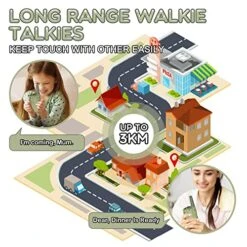 Kids Walkie Talkies Rechargeable For Boys Girls, Selieve 2 Way Radio 22 Channel 3 Miles Range HD Voice Handheld Walky Talky Toy, Birthday Gifts For 3-12 Year Old Kids For Adventure Garden Game -Folkmanis Toys Shop 5122wWS1S7L