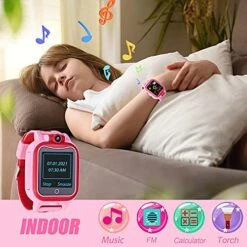 Rindol Toys For 3-8 Year Old Girls Kids Watch With Camera Smart Watches For Kids Birthday Gifts For 4 5 6 7 8 9 Girl -Folkmanis Toys Shop 5126iSg10MS