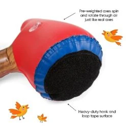 Hearthsong Giant Double-Sided Inflatable Axe-Throwing And Ball-Toss Target Game, 58.5" L X 41" W X 58.5" H, Ages 3 And Up -Folkmanis Toys Shop 5127vecl1KL