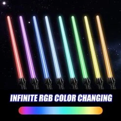 Light Up Saber - 3 Pack Light Up Saber 8 Colors With Fx Sound (Motion Sensitive) And Retractable Handle Multiplayer Galaxy Warrior, Christmas Gift Kids Party Gift 12 Light Up Saber - 3 Pack Light Up Saber 8 Colors With Fx Sound (Motion Sensitive) And Retractable Handle Multiplayer Galaxy Warrior, Christmas Gift Kids Party Gift -Folkmanis Toys Shop 51292qBlAKL