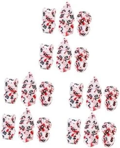 Ibasenice 28 Pcs Blood Splattered Dice Retro Toys Role Playing Dice Halloween Toys Curse Of Strahd Board Game Dice Cube Dice Halloween Party Accessory Night Club Club Acrylic Dice Set Metal -Folkmanis Toys Shop 512KjPb2SzL. AC