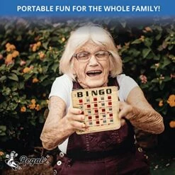 Regal Bingo - Extra Thick Stitched Cardstock - Woodgrain - Quick, Clear, Rapid Reset Shutter Bingo Cards - Easy To Read - Perfect For Large Groups, Bulk Purchasing - Non Repeating Set -Folkmanis Toys Shop 512Lfx9YSSS