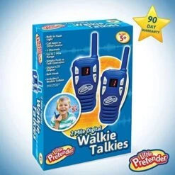 Little Pretender - 2 Pack Walkie Talkies For Kids, 2 Mile Range, 3 Channels, Includes Built In Flash Light | Kids Walkie Talkies | 2 Pack Walkie Talkie Kids, Girls, Boys -Folkmanis Toys Shop 512ZjielT3L