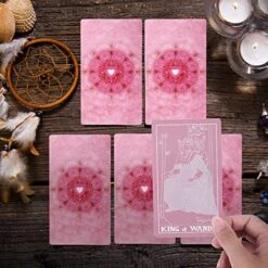 Erbacan [Upgrade] Classic Pink Tarot Cards With Guidebook-Tarot Cards For Beginners-Learining Tarot Deck With Guidebook(Velvet Tarot Bag) -Folkmanis Toys Shop 512bBFLa6JL