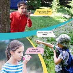Walkie Talkies For Kids, Long Range Walky Talky, Two Way Radio Kid Toy, Birthday Gift For 3-12 Year Old Girl, Boy And Family For Outdoor, Camping, Hiking -Folkmanis Toys Shop 512bHrFpBSL