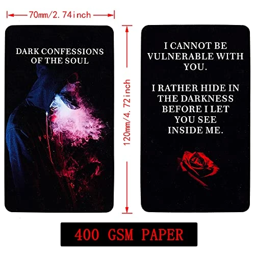 ChaseDream Love Oracle Cards, Dark Confessions Of The Soul Oracle Deck, Oracle Cards For Beginners,Including Desires, Darkness, And Divine Intervention 3 ChaseDream Love Oracle Cards, Dark Confessions Of The Soul Oracle Deck, Oracle Cards For Beginners,Including Desires, Darkness, And Divine Intervention