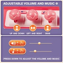 Claw Machine For Kids, Mini Vending Machines Arcade Candy Indoor Claw Game Prizes Fun Toy, Electronic Small Pink Toys For Girls，Gifts For 5 6 7 8 9 10 Year Old -Folkmanis Toys Shop 512iNdhdVgL