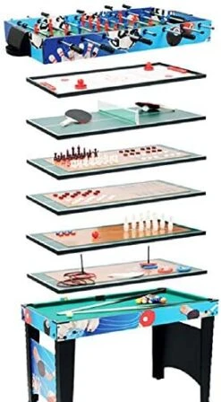 Multifunctional Desktop Ball Game Machine, Family Party Football Machine Ice Hockey Billiards Table Tennis Table Children's Double Adult Toy Desktop Wooden Puzzle Game,A 14 Multifunctional Desktop Ball Game Machine, Family Party Football Machine Ice Hockey Billiards Table Tennis Table Children's Double Adult Toy Desktop Wooden Puzzle Game,A -Folkmanis Toys Shop 512jgHZSfxL. AC