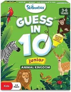 Skillmatics Card Game - Guess In 10 Junior Animal Kingdom, Quick Game Of Smart Questions, Gifts & Fun Learning For Ages 3 To 6 -Folkmanis Toys Shop 512pM16StYL. AC