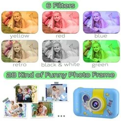 Saneen Kids Camera, 1080P Upgrade Selfie Camera For Kids With 32 GB Card, 40MP Kids Digital Camera For Girls Boys Age 2-12, Perfect Christmas Birthday Festival Gifts For Toddler,Blue-Astronaut -Folkmanis Toys Shop 512pwrSQEeL