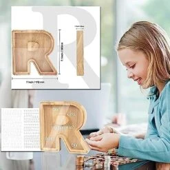 26 Letters Savings Bank Wooden Piggy Bank Toy Acrylic Transparent Panel Creative Piggy Bank Savings Bank Ornaments 22 26 Letters Savings Bank Wooden Piggy Bank Toy Acrylic Transparent Panel Creative Piggy Bank Savings Bank Ornaments -Folkmanis Toys Shop 512qGoFjwcL