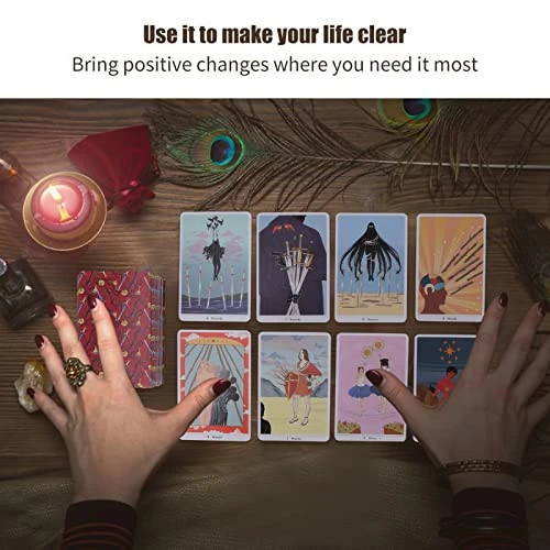 Yadoo Classic Tarot Cards Deck, 78 Pieces True Heart Intuitive Tarot, Self Development Tarot Cards Deck Mysterious Secret Tarot Cards Fortune Telling Game For All Skill Levels, Default 4 Yadoo Classic Tarot Cards Deck, 78 Pieces True Heart Intuitive Tarot, Self Development Tarot Cards Deck Mysterious Secret Tarot Cards Fortune Telling Game For All Skill Levels, Default - Image 2