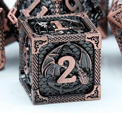 Haxtec Metal DND Dice Set Cold Snap Real Scene Silver Blue Purple Polyhedral Dice W/PU Leather Dragon Eye Dice Bag For TTRPG D&D 5e Spell Dungeons And Dragons Gifts Role Playing Games 9 Haxtec Metal DND Dice Set Cold Snap Real Scene Silver Blue Purple Polyhedral Dice W/PU Leather Dragon Eye Dice Bag For TTRPG D&D 5e Spell Dungeons And Dragons Gifts Role Playing Games - Image 7