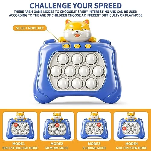 TEMI Pop Fidget Push Game, Handheld Game For Kids 6-8, Squeeze Sensory Push Bubble Stress Light Up Toy, Birthday Gifts For 8-12 Year Old Boys, Girls, Teens 3 TEMI Pop Fidget Push Game, Handheld Game For Kids 6-8, Squeeze Sensory Push Bubble Stress Light Up Toy, Birthday Gifts For 8-12 Year Old Boys, Girls, Teens