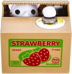 Cat Stealing Money Bank, Piggy Bank For Kids, Coin Bank For Money Saving, Automatic Stealing Money With English Speaking, Creative Gift (Grape Cat) -Folkmanis Toys Shop 51302qP4xkL. AC