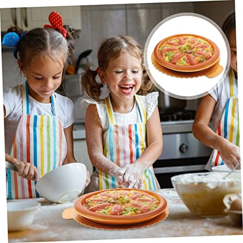 SAFIGLE Simulation Pizza Model Toys For Kids Counter Decor Food Decor Food Cooking Toy Fun Lifelike Pizza Simulation Food Model Prop Pizza Photography Prop Fake Pizza Prop Food Display PVC 4 SAFIGLE Simulation Pizza Model Toys For Kids Counter Decor Food Decor Food Cooking Toy Fun Lifelike Pizza Simulation Food Model Prop Pizza Photography Prop Fake Pizza Prop Food Display PVC - Image 2