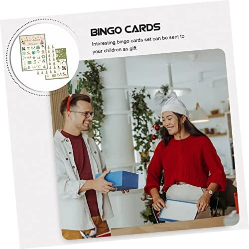 SAFIGLE 1 Set Funny Bingo Game Xmas Party Supplies Halloween Bingo Game Card Christmas Decor Christmas Party Game Supplies Christmas Bingo Game Party Ornaments Decorate Portable Toy 4 SAFIGLE 1 Set Funny Bingo Game Xmas Party Supplies Halloween Bingo Game Card Christmas Decor Christmas Party Game Supplies Christmas Bingo Game Party Ornaments Decorate Portable Toy - Image 2