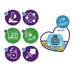 Electronic Dancing Mat Musical Dance Games Toys Rug Volume Adjustable Play Mat For Boys Girls -Folkmanis Toys Shop 513HkVX00yL