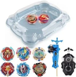 MEDMHSMA Bey Battling Top Battle Stadium Battle Set, 6 Battling Tops, 2 Latest Launchers, And 1 Flame Themed Arena, Great Gift For Kids Boys Age 6 And Up,Blue -Folkmanis Toys Shop 513Og7e9FL. AC