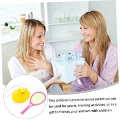 Toyvian 1 Set Children's Tennis Racket Kid Tennis Racket Kids Playset Outdoor Sports Toys Tennis Accessory Tennis Trainer Plastic Tennis Racket Outdoor Tennis Training Set Kids Tennis Set -Folkmanis Toys Shop 513Sjer2DxL