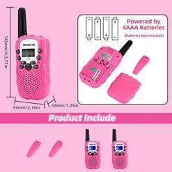 Retevis RT628 Kids Walkie Talkies 22 Channel With RT-388 Walkie Talkies For Girls 2 Way Radio Bundle(4 Pack) 9 Retevis RT628 Kids Walkie Talkies 22 Channel With RT-388 Walkie Talkies For Girls 2 Way Radio Bundle(4 Pack) -Folkmanis Toys Shop 513ULONqSmS