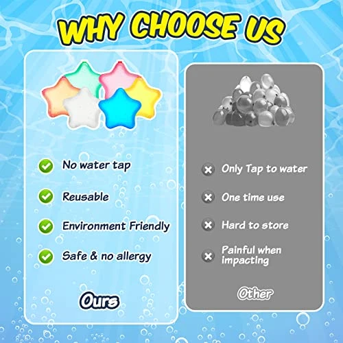 Reusable Water Balloons Quick Fill, Magnetic Water Balloons Self Sealing Refillable Water Balloons Water Toys Pool Toys For Kids Adults Water Fight Outdoor Games (24pcs Star) 8 Reusable Water Balloons Quick Fill, Magnetic Water Balloons Self Sealing Refillable Water Balloons Water Toys Pool Toys For Kids Adults Water Fight Outdoor Games (24pcs Star) - Image 6