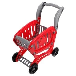 Anneome Trolley Simulation Basket Toy Shopping Wagon Plastic Models Plastic Basket Shopping Cart Toy Simulated Cart Supermarket Handcart Simulated Shopping Trolley Play House Toy Kids Toy