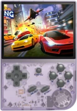 RG35XX Handheld Game Console, 3.5 Inch IPS Screen Linux System Retro Video Games Console, Built-in 64G TF Card 5474 Classic Games Support HDMI TV Output (Purple Transparent, 64G) -Folkmanis Toys Shop 513lgsne46L. AC